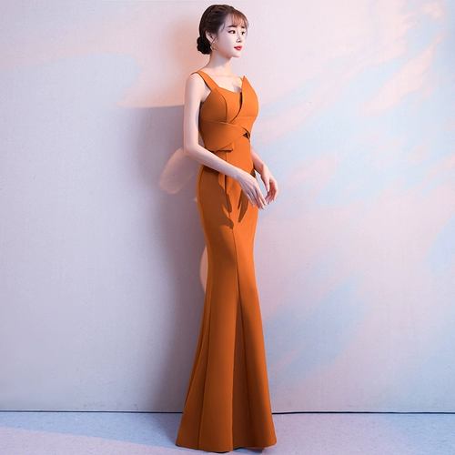Вечернее платье, сексуальная длинная юбка, коллекция 2023, городской стиль, яркий броский стиль, крой «рыбий хвост», изысканный стиль