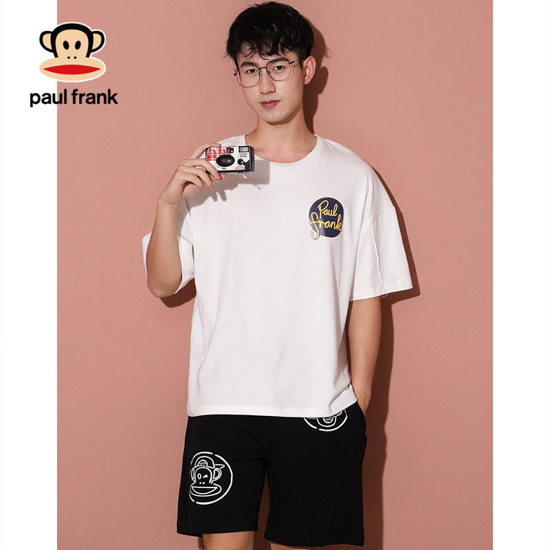 大嘴猴情侣夏季纯棉短袖卡通睡裙 希芙诗睡衣/家居服套装