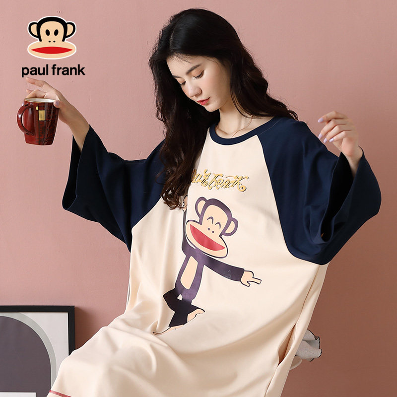 大嘴猴睡裙春秋季2020年纯棉睡衣 希芙诗睡裙