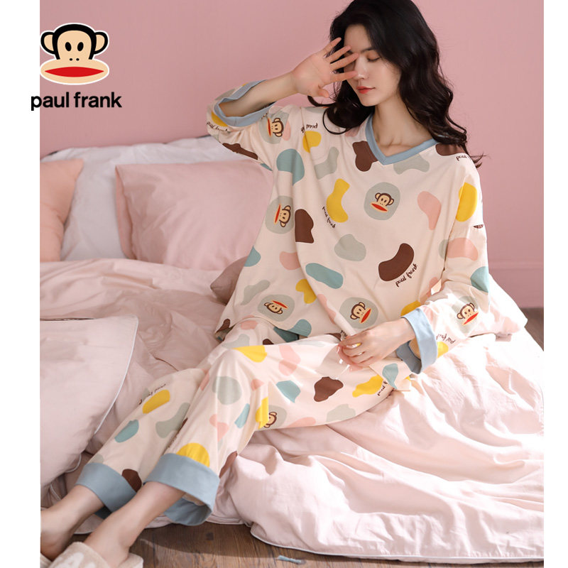 大嘴猴纯棉长袖春秋季可爱日系睡衣 希芙诗睡衣/家居服套装