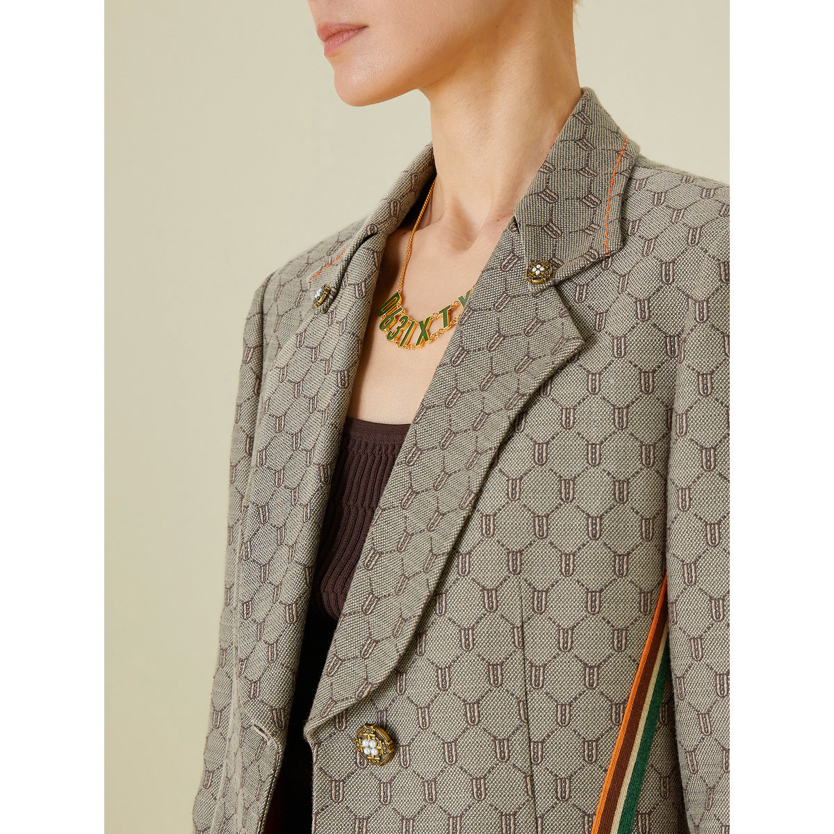 D佳美学馆高级感职场通勤有钱风西装外套女秋冬质感典雅中长外套,淘宝优惠券,粉丝福利购,淘宝优惠卷