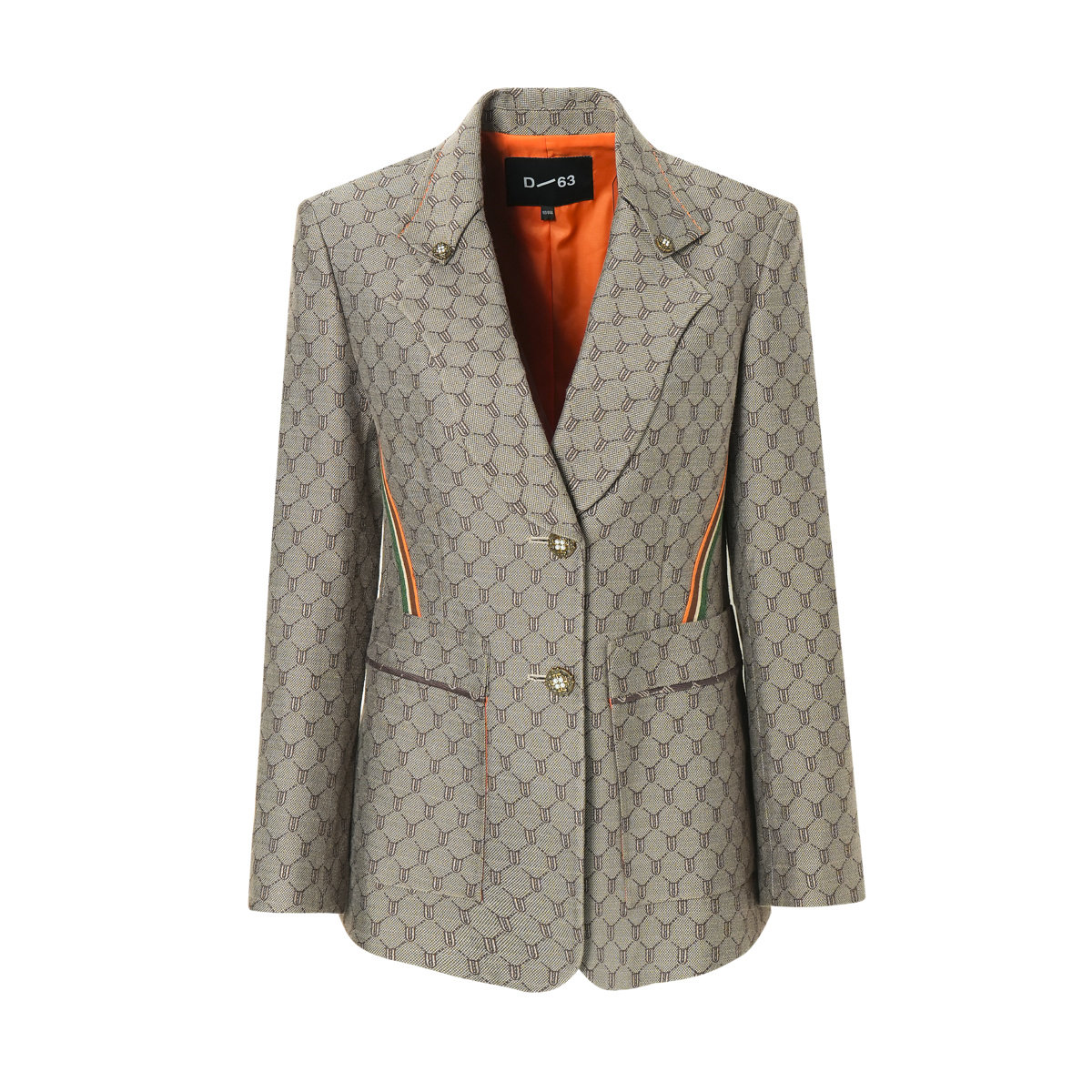 D佳美学馆高级感职场通勤有钱风西装外套女秋冬质感典雅中长外套,淘宝优惠券,粉丝福利购,淘宝优惠卷