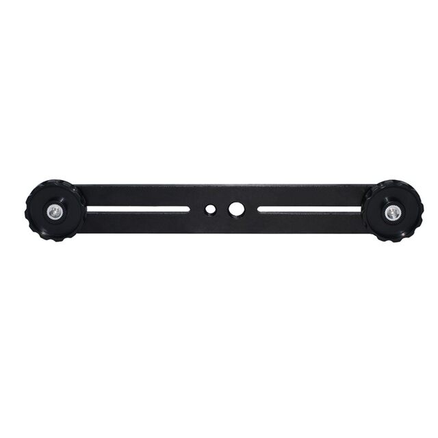 Metal external flash straight short double-head bracket