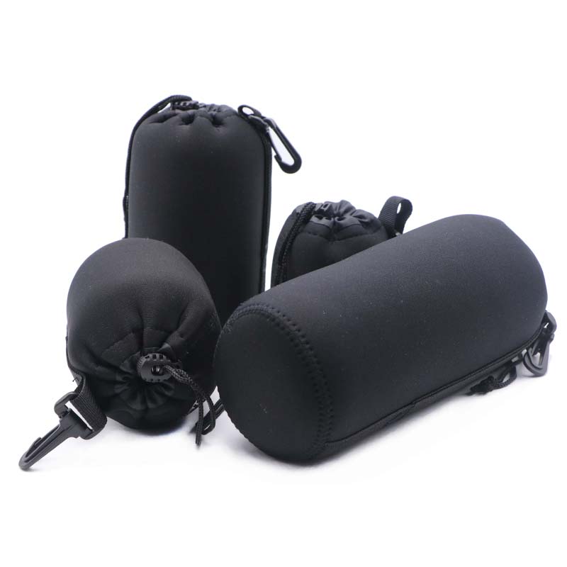 镜头袋红黑袋适用富士镜头套镜头筒佳能单反相机保护袋索尼微单套-图3