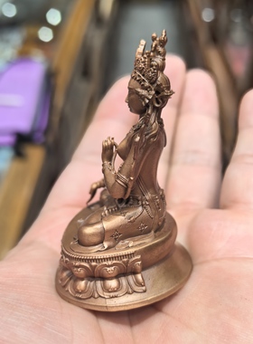 白度母/度母/度姆/绿度母/卓玛/白度姆/5cm紫铜佛像梵天佛堂摆件