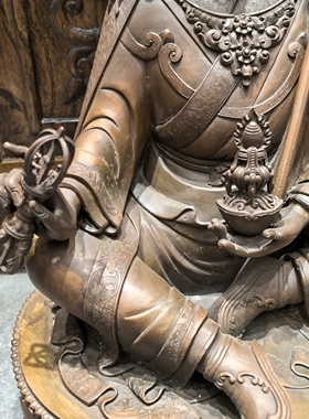 莲师/莲花生大师/莲花生大士/邬金仁波切/格热/40cm红铜佛像摆件