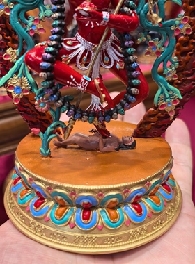 金刚亥母/多吉帕姆/多吉帕母/15cm红铜佛像梵天藏传文化佛堂摆件