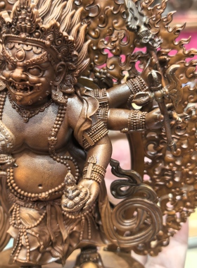 六臂白怙主/白六臂/玛哈嘎拉/大黑天/白玛哈嘎拉/白怙主/15cm佛像