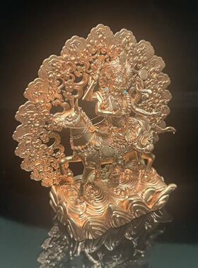 吉祥天母/班丹拉姆/噶举四臂吉祥天母/16cm红铜佛像藏传佛堂供奉