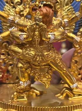 普巴金刚/普巴/多杰/多杰雄努/金刚橛/橛金刚/15cm金铜佛像摆件