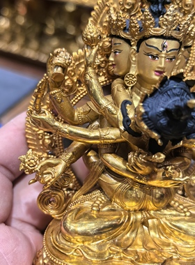 密集金刚/密聚金刚/桑堆/桑顿多杰/12cm尼泊尔工艺铜佛像摆件