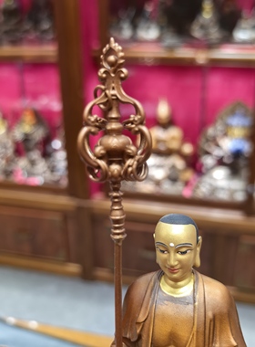 地藏王/地藏王菩萨/地藏菩萨站像/15cm铜像九华山摆件地藏菩萨