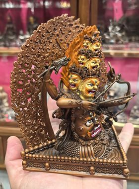 惹呼拉/热乎啦/热乎拉/惹乎拉/啦呼啦/喇呼拉/rahula紫铜摆件15cm