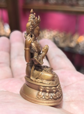 四臂观音/奇木格/结热兹恰协哇/随身佛/5cm红铜佛像梵天藏传摆件