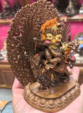 马头明王/马头金刚/旦真/旦增/马头明王金刚橛/15cm藏传佛像摆件