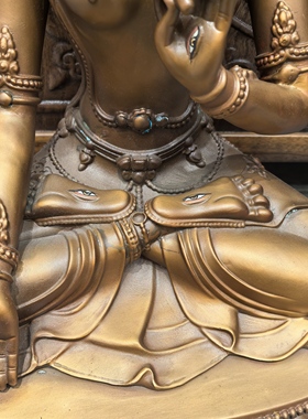 白度母/白度姆/度母/卓玛/扎那巴扎尔度母/46cm红铜梵天藏传佛像