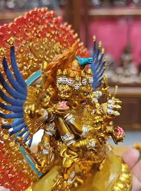 马头明王/马头金刚/旦真/旦增/马头明王金刚橛/15cm藏传佛像摆件
