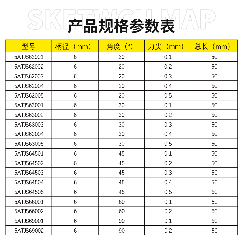 威特5A级钨钢6mm七彩涂层金属平底尖刀铁铜铝浮雕数控雕刻机刀具 - 图3