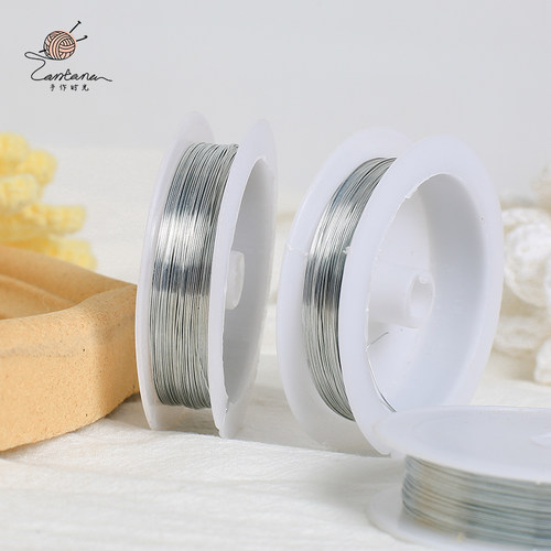 银色定型细铁丝0.4 0.5mm手工DIY钩织毛线向日葵花瓣叶子造型材料 - 图0