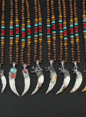 佛珠木珠毛衣链男女百搭时尚