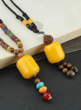 佛珠木珠天珠项链简约个性