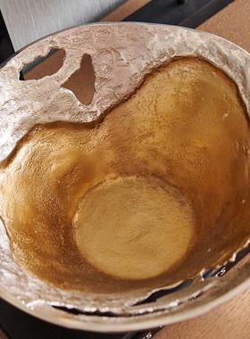 进口铝制金银镂空不规则果盘器皿