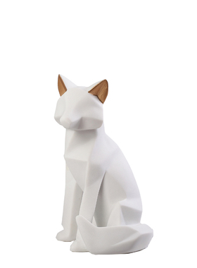 几何风狐狸样板间儿童动物摆件