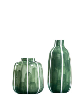 北欧风插花陶瓷墨染装饰摆件