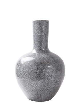 新古典风灰色样板房间大堂摆件