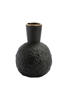 北欧风褶皱纹陶瓷电视柜餐桌花瓶