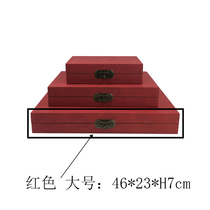 New Chinese modern light and luxurious white cortex first decorated box Boku comb dresser red storage containing sample plate room ornament