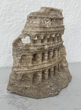 法式复古罗马古建筑石雕摆件装饰