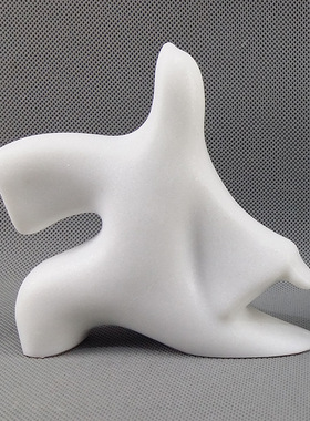 新中式风树脂白色太极人物摆件