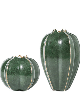 陶瓷系列杨桃轻奢风高级灰花器