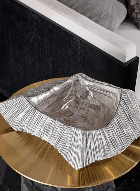 格美家居陶瓷新中式线条花盆果盘