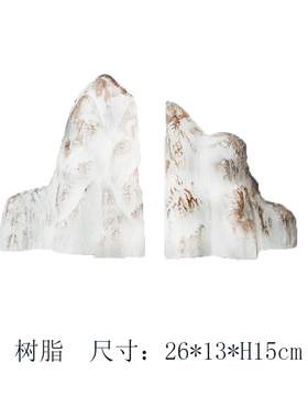 现代新中式风假山样板房创意陶瓷