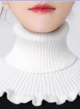 【亲肤包芯纱】围脖女套头秋冬保暖护颈椎脖套装饰假领子针织