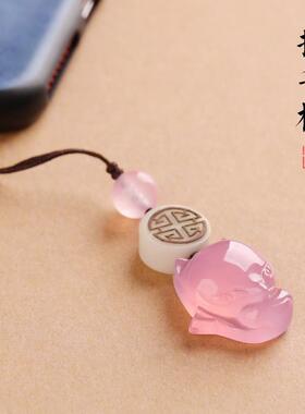 招狐狸手机挂绳情侣挂件吊坠饰品