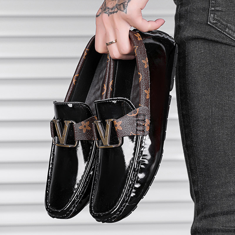 2025新款一脚蹬开车鞋男士潮鞋商务软底外贸大码皮鞋真皮豆豆鞋男,淘宝优惠券,粉丝福利购,淘宝优惠卷