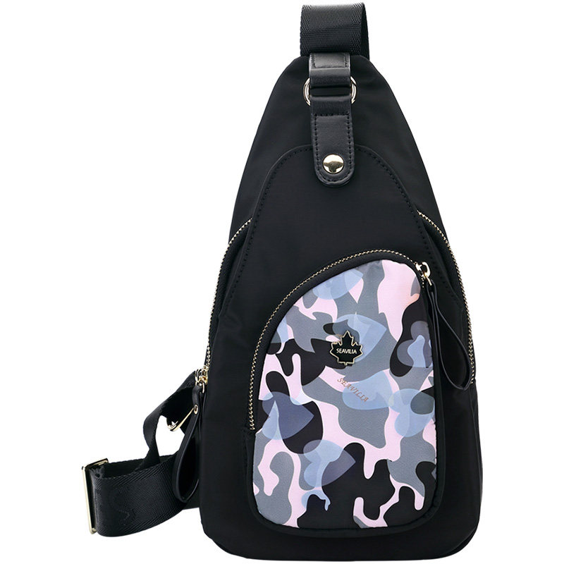 诗蔚女2020帆布斜挎包小腰包女胸包 seavilia诗蔚妮女士包袋