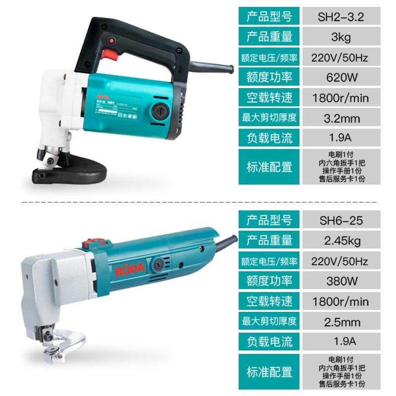 博大电剪刀铁皮剪不锈钢软钢板2.5mm裁剪工具彩钢瓦剪电动剪刀-图1