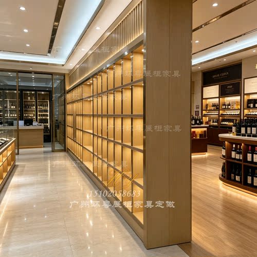 新中式现代简约办公室展示柜书柜客厅储物柜组合柜定制格子收纳柜 - 图0