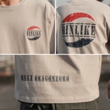 Летняя японская трендовая приятная телу футболка, короткий рукав, круглый воротник, свободный крой