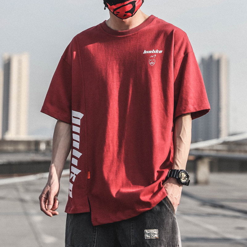 短袖潮牌男装2020夏天日系男士t恤 宾力克T恤