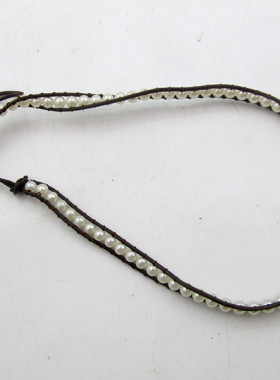 diy手工串珠饰品白色项链