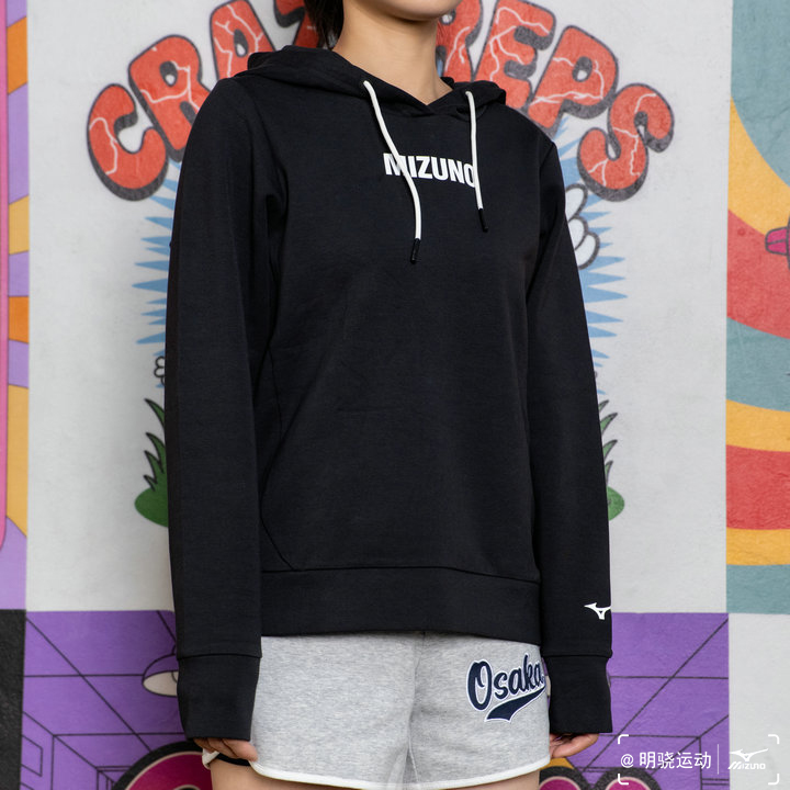 Mizuno美津浓 女子保暖连帽运动套头针织卫衣K2CC17A3 原598 - 图3