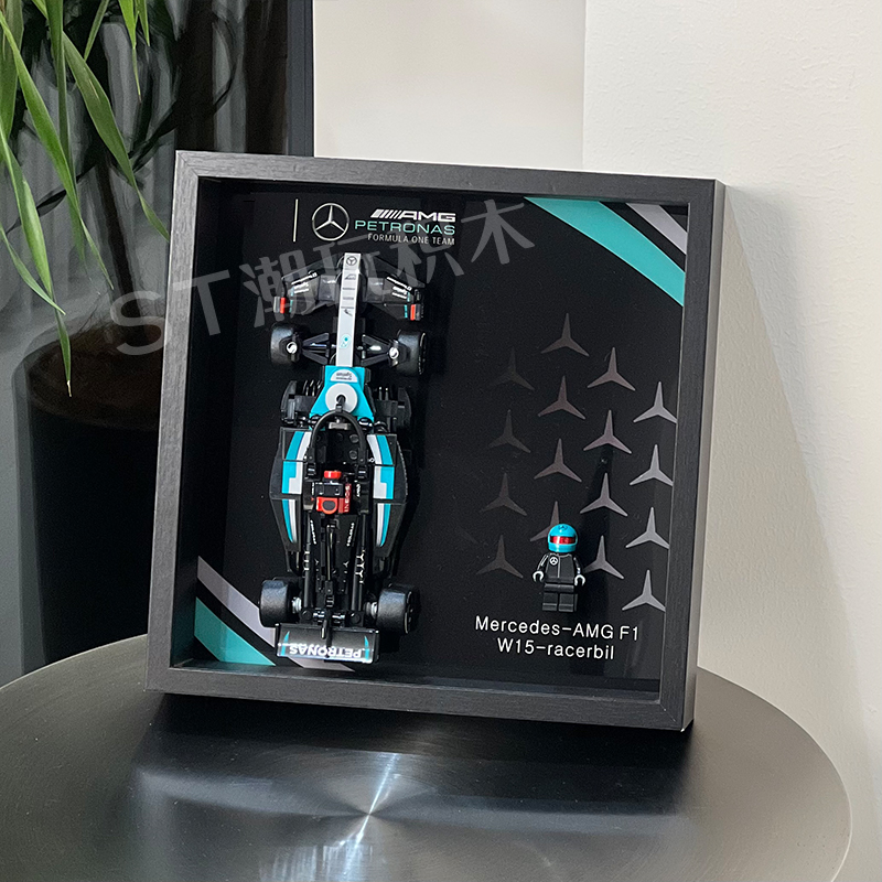 适用于乐高2025speed超级赛车积木上墙相框防尘展示模型收纳摆件 - 图2