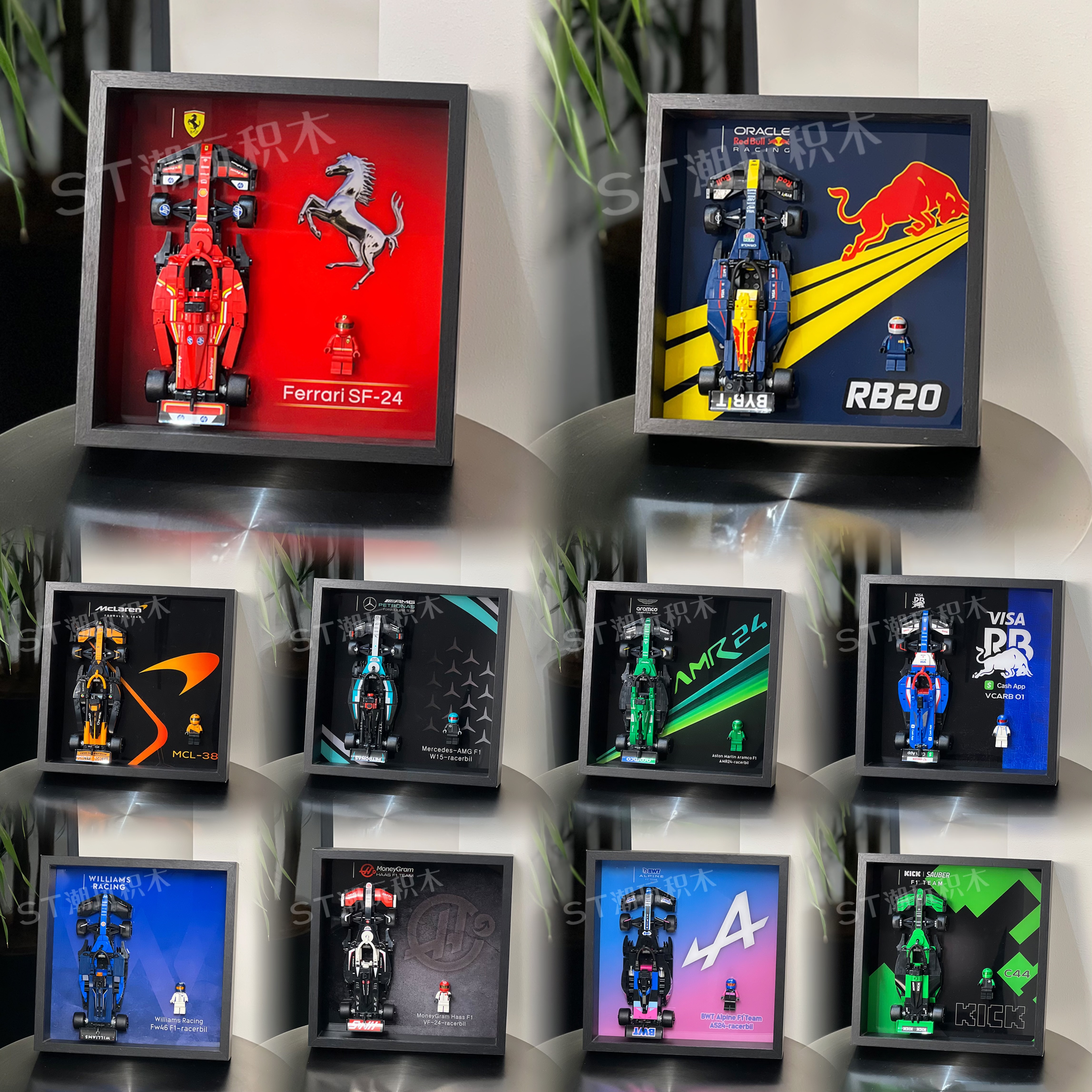 适用于乐高2025speed超级赛车积木上墙相框防尘展示模型收纳摆件 - 图3