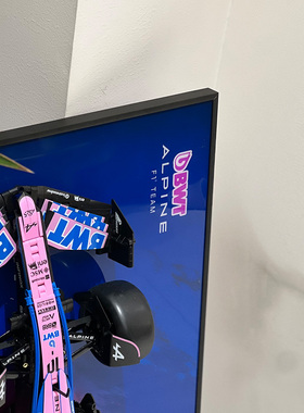 适用于咔嗒双鹰阿尔派A525F1赛车积木上墙展示相框收纳展示挂板