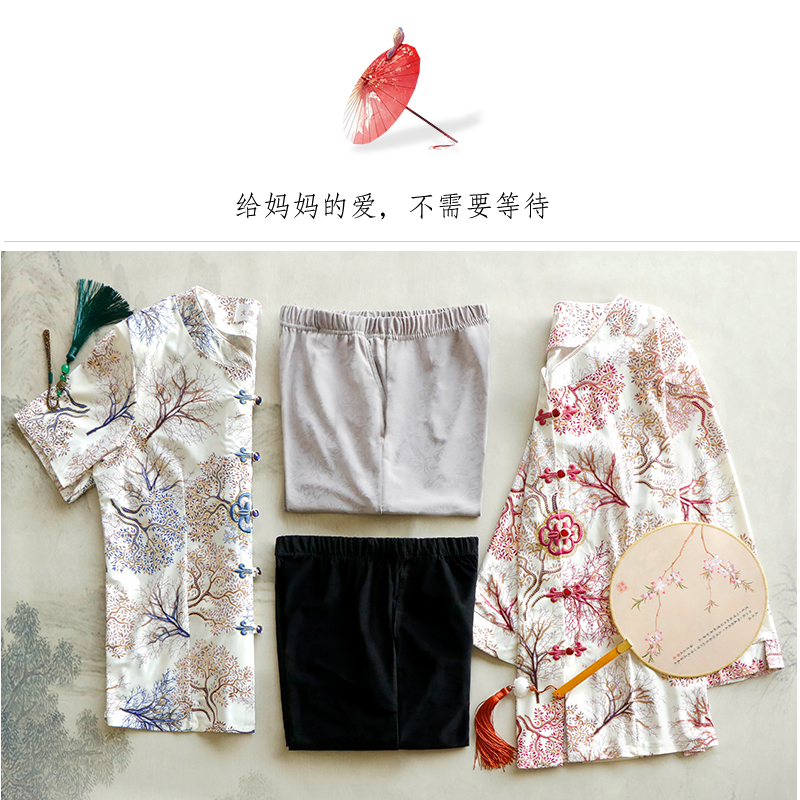 岁 老人衣服太太春装衬衫 70 妈妈夏装套装中老年人女奶奶唐装短袖 60 岁 老人衣服太太春装衬衫 70 妈妈夏装套装中老年人女奶奶唐装短袖 60